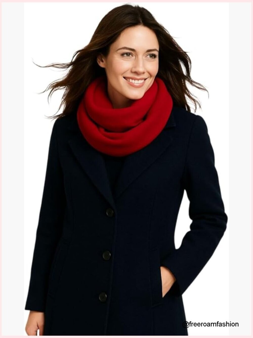 Handmade Infinity Scarf – Cashmere Wool Blend – Cozy Winter Wrap